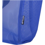 Bolsa tote de malla reciclada transparente con cremallera 23L color azul real vista detalle 1