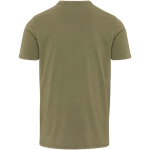 Camiseta hombre manga corta algodón hilado en anillos 160 g/m2 Elevate color verde oscuro segunda vista trasera