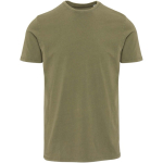 Camiseta hombre manga corta algodón hilado en anillos 160 g/m2 Elevate color verde oscuro segunda vista frontal