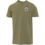 Camiseta hombre manga corta algodón hilado en anillos 160 g/m2 Elevate color verde oscuro vista impresión serigrafía