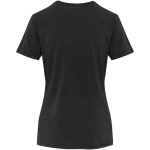 Camiseta mujer manga corta algodón hilado en anillos 160 g/m2 Elevate color negro segunda vista trasera