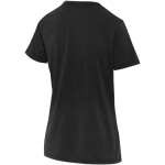 Camiseta mujer manga corta algodón hilado en anillos 160 g/m2 Elevate color negro tercera vista trasera