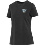 Camiseta mujer manga corta algodón hilado en anillos 160 g/m2 Elevate color negro vista impresión serigrafía