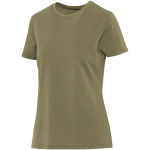 Camiseta mujer manga corta algodón hilado en anillos 160 g/m2 Elevate color verde oscuro