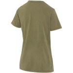 Camiseta mujer manga corta algodón hilado en anillos 160 g/m2 Elevate color verde oscuro tercera vista trasera
