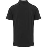 Polo hombre manga corta en piqué prelavado 200 g/m2 Elevate color negro segunda vista trasera