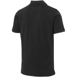 Polo hombre manga corta en piqué prelavado 200 g/m2 Elevate color negro tercera vista trasera