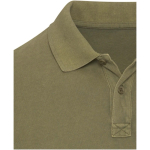 Polo hombre manga corta en piqué prelavado 200 g/m2 Elevate color verde oscuro vista detalle 1