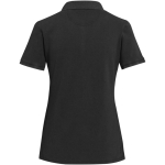 Polo mujer manga corta piqué prelavado y preencogido 200 g/m2 Elevate color negro segunda vista trasera