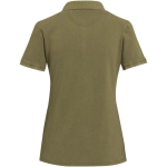 Polo mujer manga corta piqué prelavado y preencogido 200 g/m2 Elevate color verde oscuro segunda vista trasera