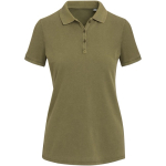 Polo mujer manga corta piqué prelavado y preencogido 200 g/m2 Elevate color verde oscuro segunda vista frontal