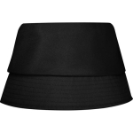 Sombrero de poliéster ligero con protección solar 130 g/m2 color negro segunda vista trasera