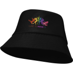 Sombrero de poliéster ligero con protección solar 130 g/m2 color negro