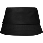 Sombrero de poliéster ligero con protección solar 130 g/m2 color negro segunda vista frontal