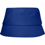 Sombrero de poliéster ligero con protección solar 130 g/m2 color azul segunda vista frontal