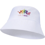 Sombrero de poliéster ligero con protección solar 130 g/m2 color blanco
