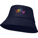 Sombrero de poliéster ligero con protección solar 130 g/m2 color azul marino