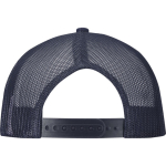 Gorra 6 paneles de sarga algodón con visera plana 260 g/m2 color azul marino segunda vista trasera