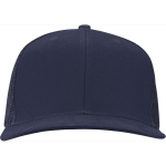 Gorra 6 paneles de sarga algodón con visera plana 260 g/m2 color azul marino segunda vista frontal