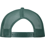 Gorra 6 paneles de sarga algodón con visera plana 260 g/m2 color verde oscuro segunda vista trasera