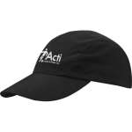 Gorra de nylon impermeable con protección solar 105 g/m2 color negro vista impresión serigrafía