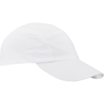 Gorra de nylon impermeable con protección solar 105 g/m2 color blanco vista lateral