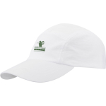 Gorra de nylon impermeable con protección solar 105 g/m2 color blanco vista impresión serigrafía