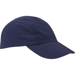 Gorra de nylon impermeable con protección solar 105 g/m2 color azul marino vista lateral