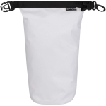 Bolsa impermeable reciclada compacta con cierre enrollable 1L color blanco segunda vista frontal