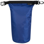 Bolsa impermeable reciclada compacta con cierre enrollable 1L color azul real segunda vista frontal