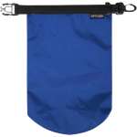 Bolsa impermeable reciclada compacta con cierre enrollable 1L color azul real tercera vista frontal
