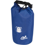 Bolsa impermeable reciclada compacta con cierre enrollable 1L color azul real vista impresión transfer