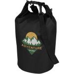 Bolsa de viaje reciclada impermeable con cierre enrollable 5L color negro