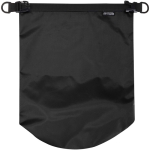 Bolsa de viaje reciclada impermeable con cierre enrollable 5L color negro tercera vista frontal