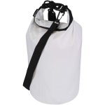 Bolsa de viaje reciclada impermeable con cierre enrollable 5L color blanco segunda vista