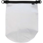 Bolsa de viaje reciclada impermeable con cierre enrollable 5L color blanco tercera vista frontal