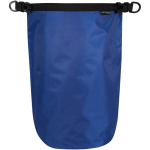 Bolsa de viaje reciclada impermeable con cierre enrollable 5L color azul real segunda vista frontal