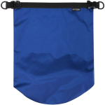 Bolsa de viaje reciclada impermeable con cierre enrollable 5L color azul real tercera vista frontal