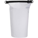 Bolsa de viaje impermeable con cierre enrollable de 10L color blanco segunda vista frontal