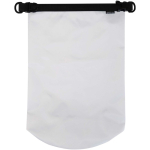 Bolsa de viaje impermeable con cierre enrollable de 10L color blanco tercera vista frontal