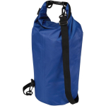 Bolsa de viaje impermeable con cierre enrollable de 10L color azul real segunda vista