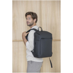 Mochila antirrobo extensible resistente al agua y capacidad 18L color gris claro imagen de estilo de vida