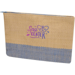 Neceser fino hecho de papel certificado y forro suave 3L color azul marino