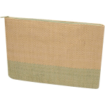 Neceser fino hecho de papel certificado y forro suave 3L color verde jaspeado