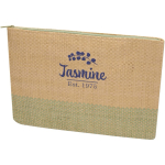 Neceser fino hecho de papel certificado y forro suave 3L color verde jaspeado