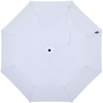 Paraguas plegable de apertura automática y mango de goma Ø93 color blanco segunda vista frontal
