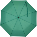 Paraguas plegable de apertura automática y mango de goma Ø93 color verde segunda vista frontal
