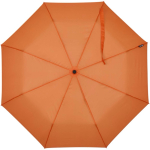 Paraguas plegable de apertura automática y mango de goma Ø93 color naranja segunda vista frontal