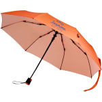 Paraguas plegable de apertura automática y mango de goma Ø93 color naranja