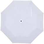 Paraguas plegable compacto con armazón metálico y goma Ø102 color blanco segunda vista frontal